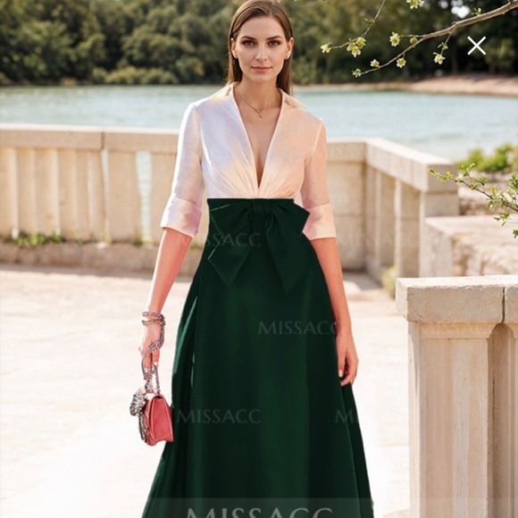 Missacc Mother Of The Bride Satin Gown - Picture 1 of 2